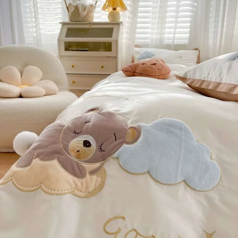 Cute Cartoon 4 - Piece Bedding Set - Julia M LifeStyles