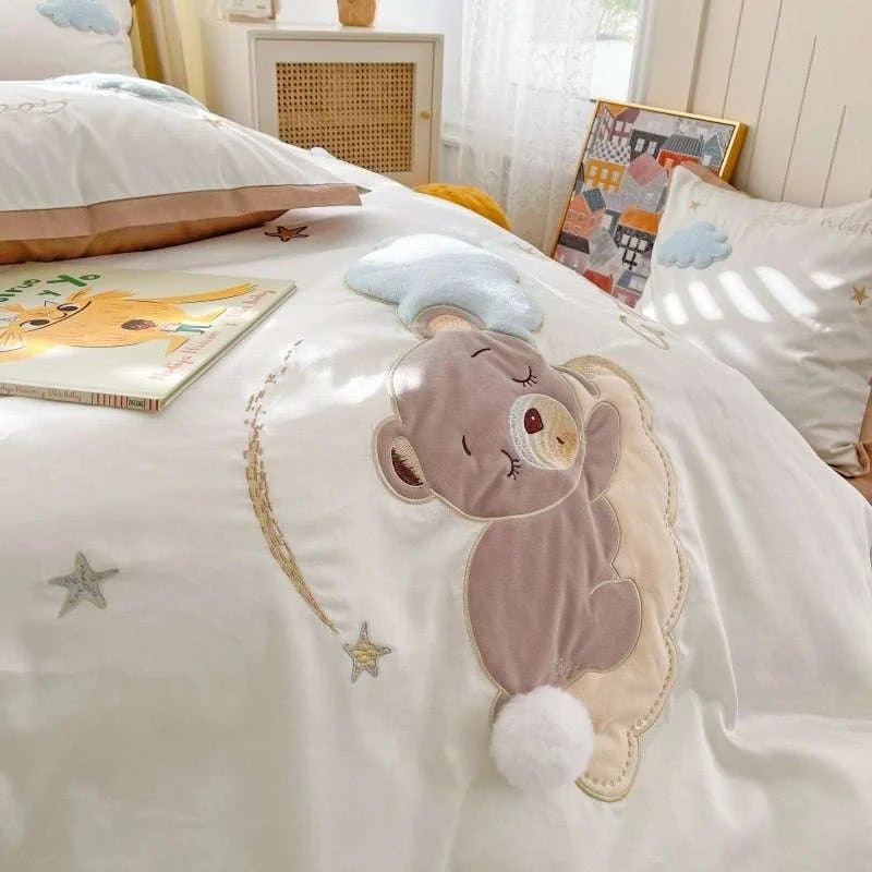 Cute Cartoon 4 - Piece Bedding Set - Julia M LifeStyles