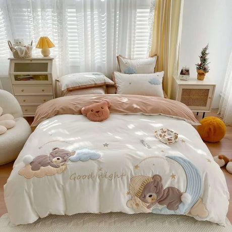 Cute Cartoon 4 - Piece Bedding Set - Julia M LifeStyles