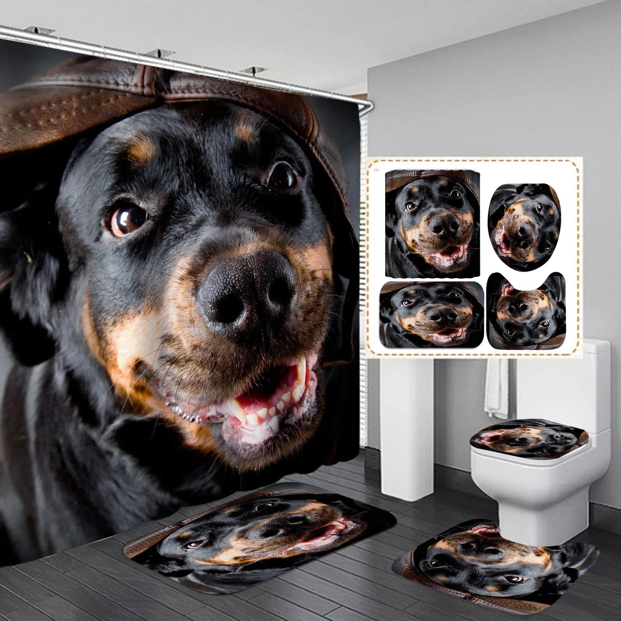 Labrador Love Waterproof Shower Curtain Set - Julia M LifeStyles