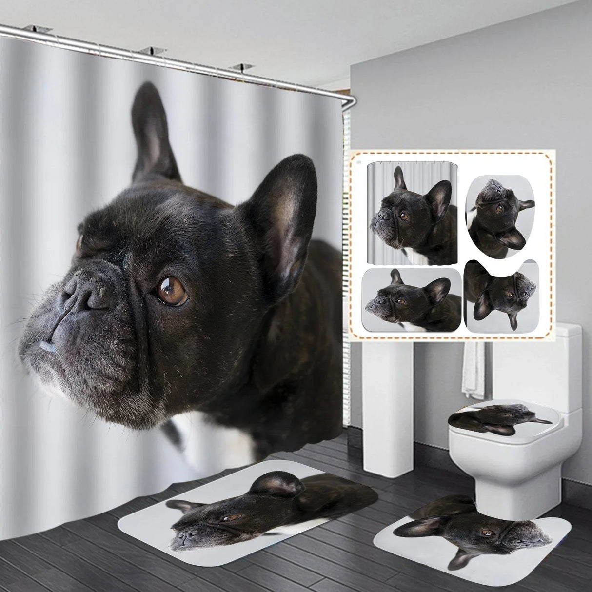 Labrador Love Waterproof Shower Curtain Set - Julia M LifeStyles