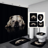 Cute Dog Digital Print Labrador Shower Curtain Waterproof Bathroom Curtain Set with Hooks Home Decor Bathroom Curtains - Julia M LifeStyles