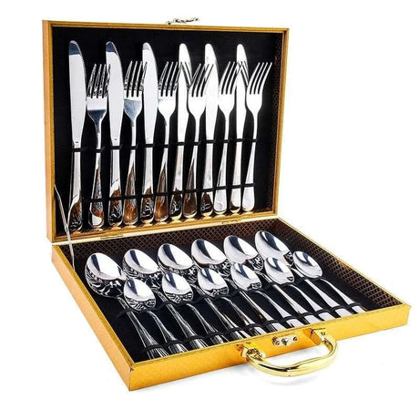 Cutlery Set Western Spoon Fork Knife Set - Home & Restaurant Tableware - Julia M LifeStyles