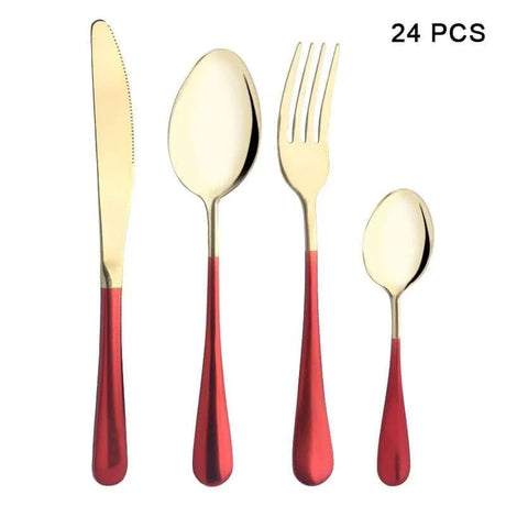 Cutlery Set Western Spoon Fork Knife Set - Home & Restaurant Tableware - Julia M LifeStyles