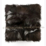 CX - D - 96B New Products Silver Fox Fur Red Fox Fur Sofa Cushion Cover - Julia M LifeStyles