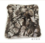 CX-D-96B New Products Silver Fox Fur Red Fox Fur Sofa Cushion Cover - Julia M LifeStyles