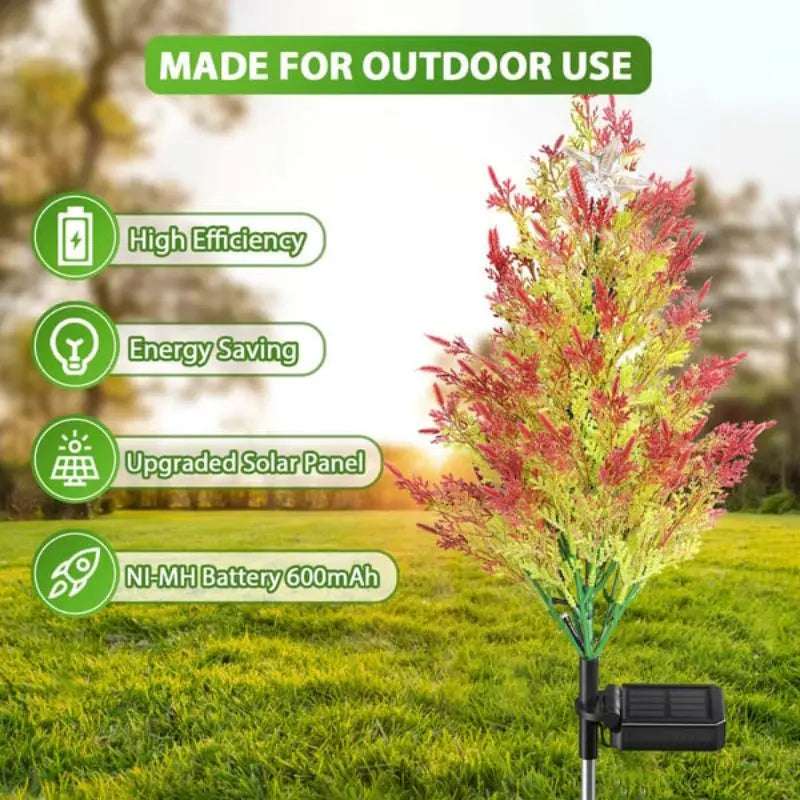 Cypress Tree Led Outdoor Waterproof Solar Powered Lights - Julia M LifeStyles