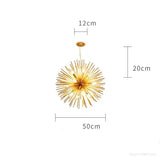 Dandelion Sputnik Chandelier - Modern Iron Art Lighting - Julia M LifeStyles