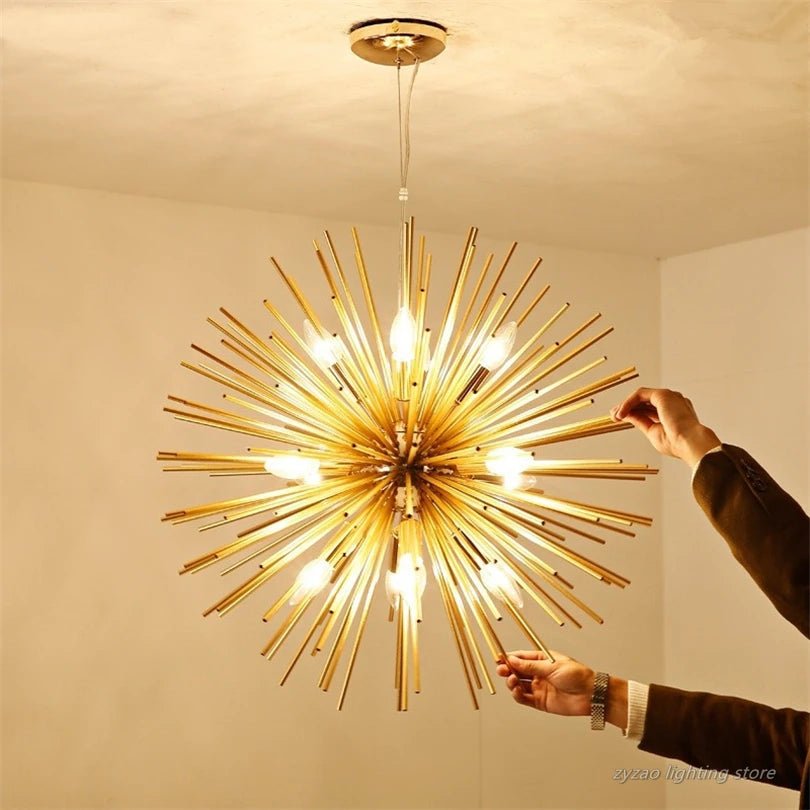 Dandelion Sputnik Chandelier - Modern Iron Art Lighting - Julia M LifeStyles