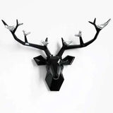 Deer Head 3d Wall Decor Resin Statue Christmas ornaments Accessories - Julia M LifeStyles