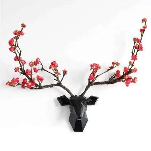 Deer Head 3d Wall Decor Resin Statue Christmas ornaments Accessories - Julia M LifeStyles