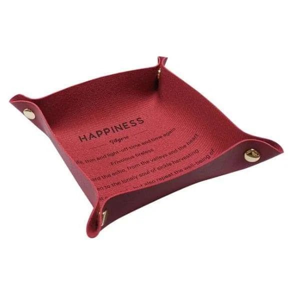 Desktop Storage Plate Leather Key Plate - Julia M LifeStyles