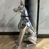 Doberman Dog Sculpture - Handcrafted - Julia M LifeStyles