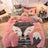 Double-Sided Flannel Fleece Bedding Set winter duvet cover set Julia M Home & Kitchen Fox 200x230cm 