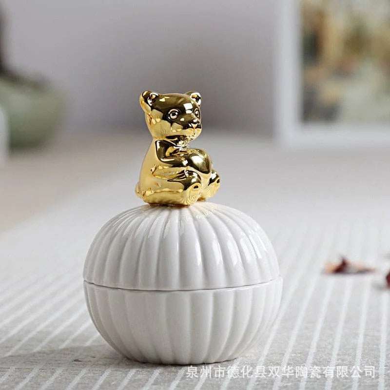 Eco - Chic Ceramic Animal Jar - Julia M LifeStyles