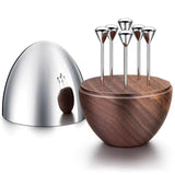 Egg Shape Toothpick Holder Stainless Steel Luxury Personality Party Bar Restaurant Dining Table Portable Metal Picks Container - Julia M LifeStyles