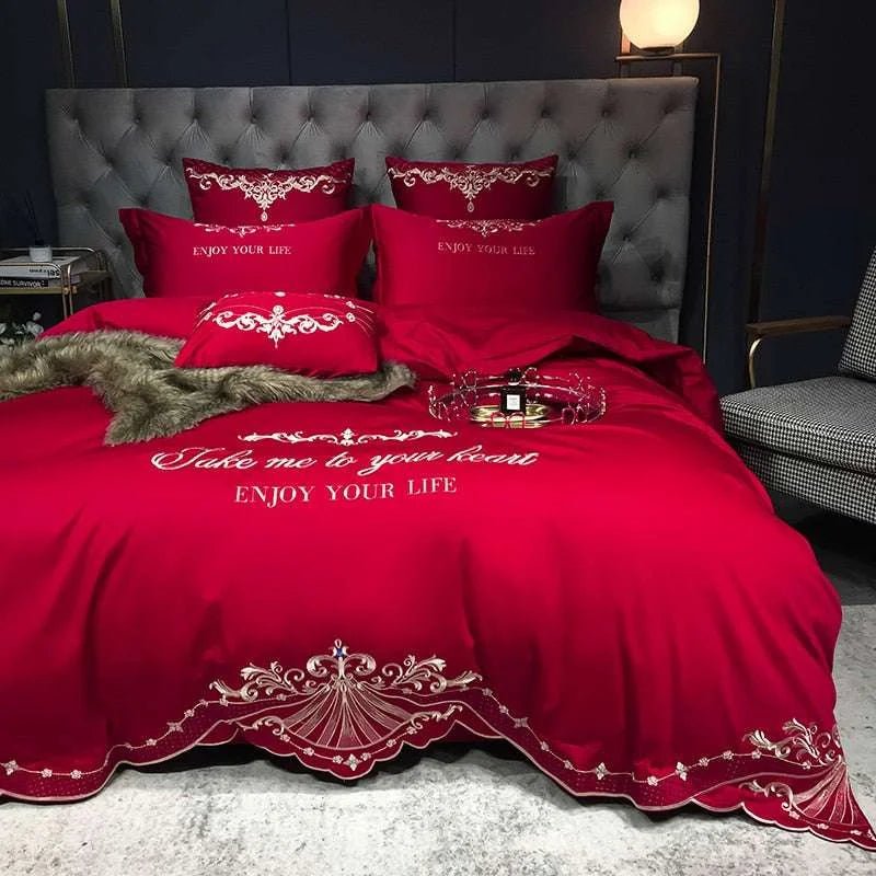 Egyptian Cotton Duvet Cover Set - Sleep in Luxurious Comfort - Julia M LifeStyles