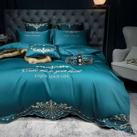 Egyptian Cotton Duvet Cover Set - Sleep in Luxurious Comfort - Julia M LifeStyles