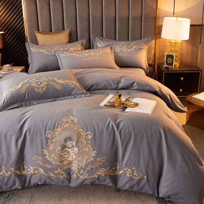 Egyptian Cotton Embroidered Bedding Set - Julia M LifeStyles