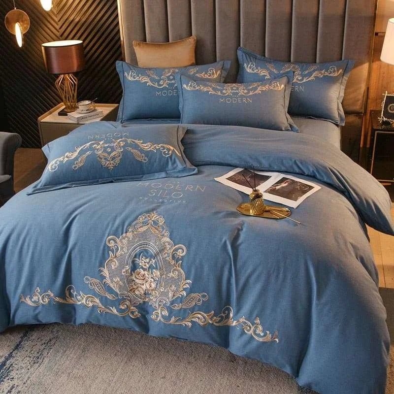 Egyptian Cotton Embroidered Bedding Set - Julia M LifeStyles