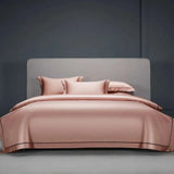 Egyptian Elegance: Luxury Grey Lace Bedding Set egyptian cotton bedding set Julia M Home & Kitchen C Queen size 4pcs 