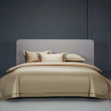 Egyptian Elegance: Luxury Grey Lace Bedding Set egyptian cotton bedding set Julia M Home & Kitchen A Queen size 4pcs 