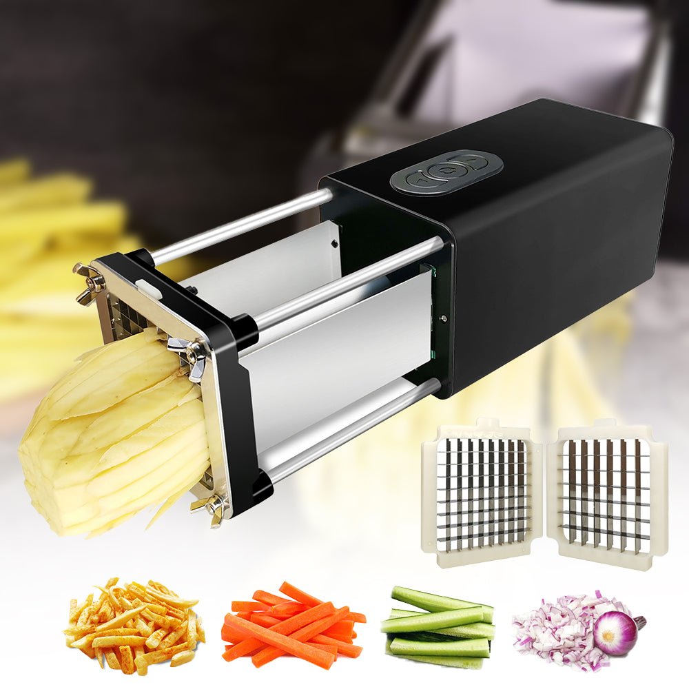 Electric French Fry Cutter with Stainless Steel Blades - Time - Saving and Safe - Julia M LifeStyles