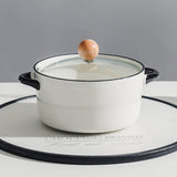 Elegant Binaural Ceramic Noodle Bowl with Lid for Instant Meals - Julia M LifeStyles