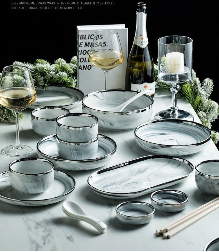 Elegant Ceramic Tableware Set for Stylish Home Gatherings - Julia M LifeStyles