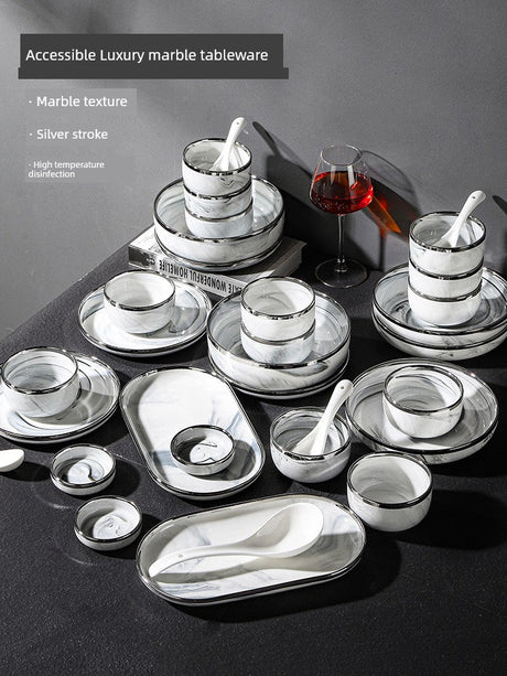 Elegant Ceramic Tableware Set for Stylish Home Gatherings - Julia M LifeStyles