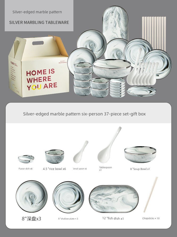 Elegant Ceramic Tableware Set for Stylish Home Gatherings - Julia M LifeStyles