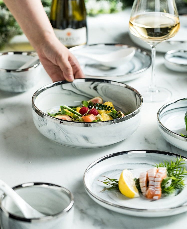 Elegant Ceramic Tableware Set for Stylish Home Gatherings - Julia M LifeStyles