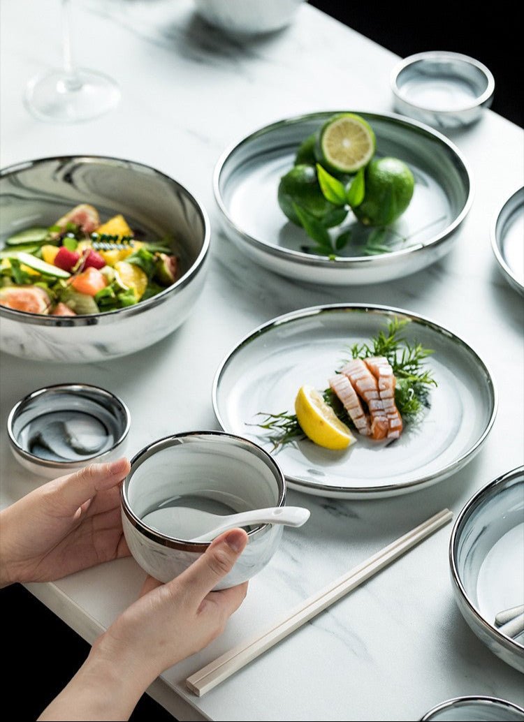 Elegant Ceramic Tableware Set for Stylish Home Gatherings - Julia M LifeStyles