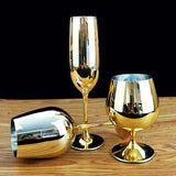 Elegant Electroplated Gold Crystal Champagne Glass - Julia M LifeStyles