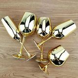 Elegant Electroplated Gold Crystal Champagne Glass - Julia M LifeStyles