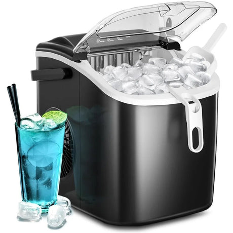 Elegant Ice Master: Self - Cleaning, 26Lbs/24H 🌟 - Julia M LifeStyles