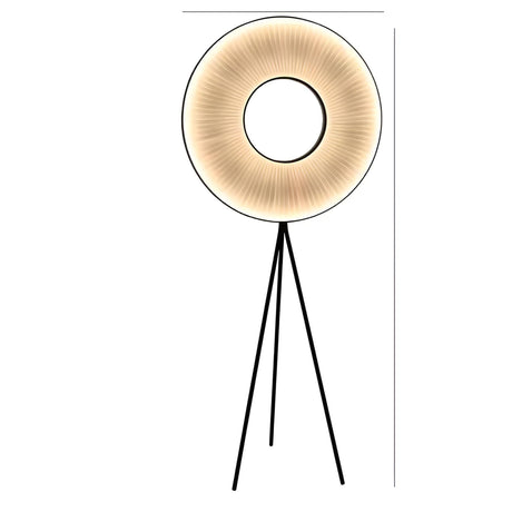 Elegant Nordic Fabric Art LED Floor Lamp - Julia M LifeStyles