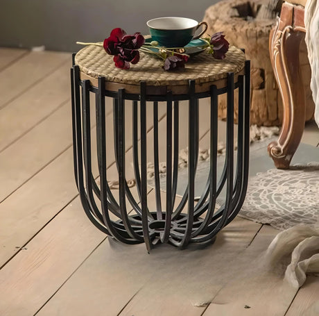 Elegant Round Metal Coffee Table - Julia M LifeStyles