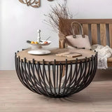 Elegant Round Metal Coffee Table - Julia M LifeStyles