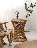 Elegant Round Metal Coffee Table coffee tables Julia M Home & Kitchen 45X45X56CM  