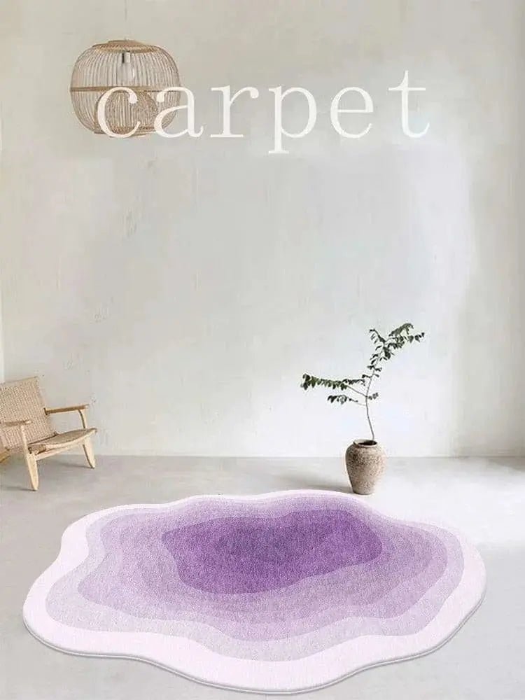 Elegant Shaped Polyester Living Room Carpets - Julia M LifeStyles