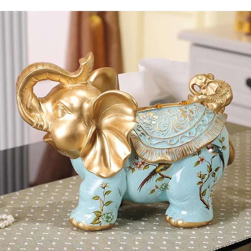 Elephant Resin Tissue Box Holder 🐘 - Julia M LifeStyles