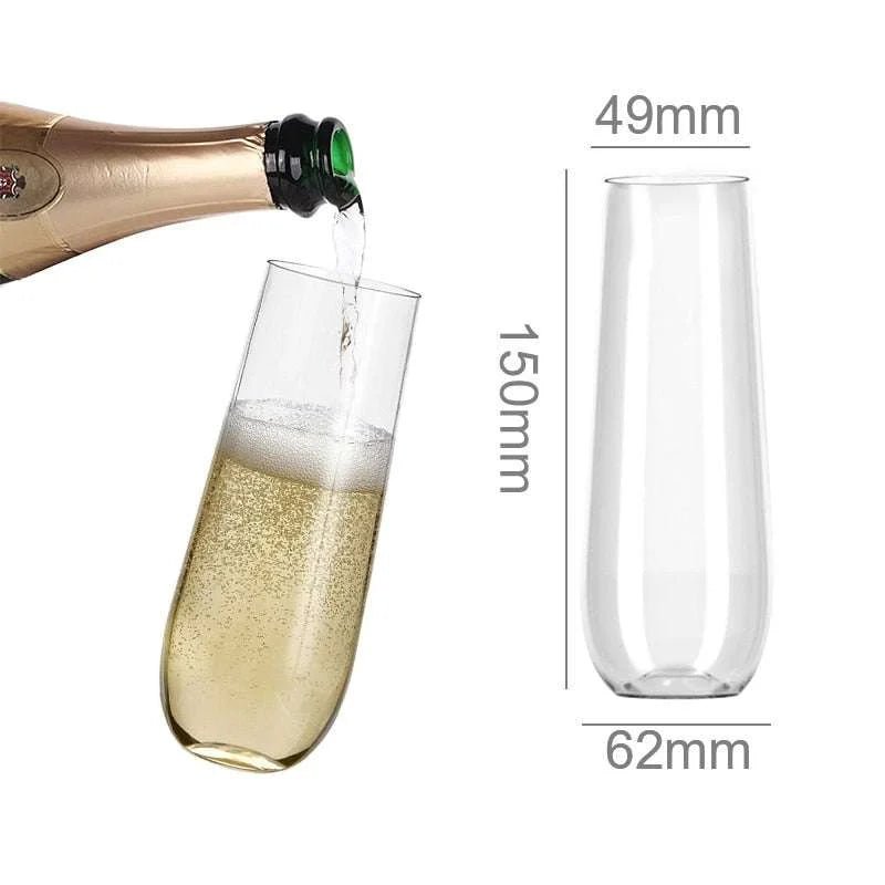 Elevate Collection: Shatterproof and Reusable Champagne and Whiskey Glasses - Julia M LifeStyles