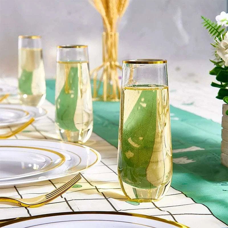 Elevate Collection: Shatterproof and Reusable Champagne and Whiskey Glasses - Julia M LifeStyles