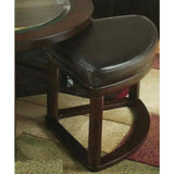 Espresso Coffee Table Set with 4 Stools - Julia M LifeStyles