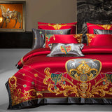 European Embroidery Palace Style Silk Cotton Bedspread Set for 1.8M Bed - Julia M LifeStyles