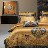 European Embroidery Palace Style Silk Cotton Bedspread Set for 1.8M Bed - Julia M LifeStyles