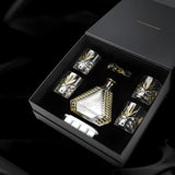 Luxury Golden Edge Crystal Whiskey Glass Set - Julia M LifeStyles