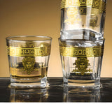 Luxury Golden Edge Crystal Whiskey Glass Set - Julia M LifeStyles