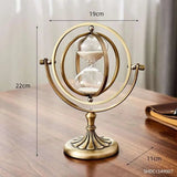 European Style Luxury White Sand Rotating Hourglass - Julia M LifeStyles